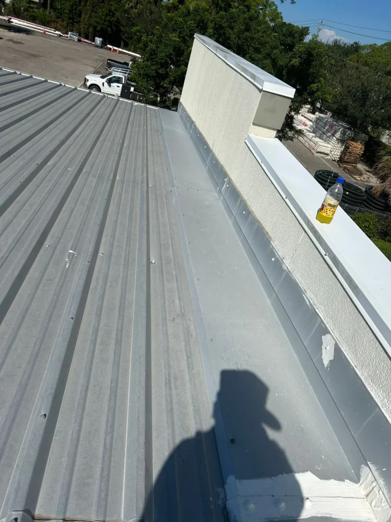 Commercial Building Metal Roof Repair