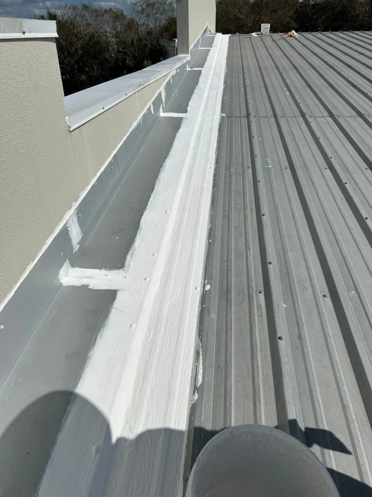 Commercial Building Metal Roof Repair