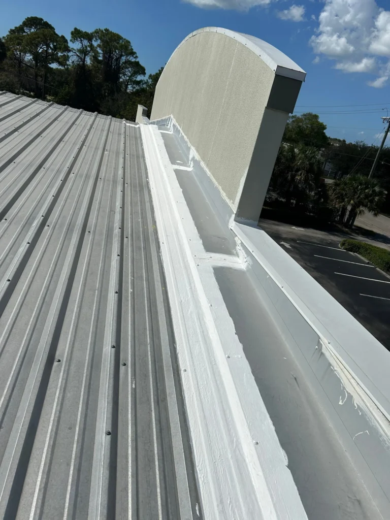 Commercial Building Metal Roof Repair